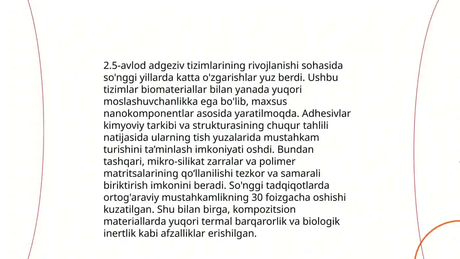 Kompozitlarni 5,6,7 avlod adgeziv tizimlar asoslari 4
