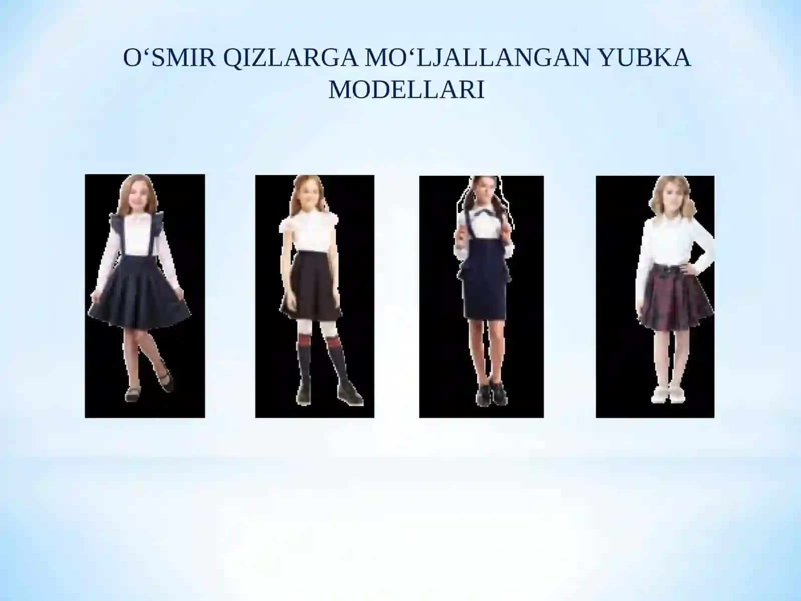 6-sinf Texnologiya fanidan Beldan kiyiladigan kiyim turlari. Yubkalar. O'lchov olish mavzuda dars ishlanma 4