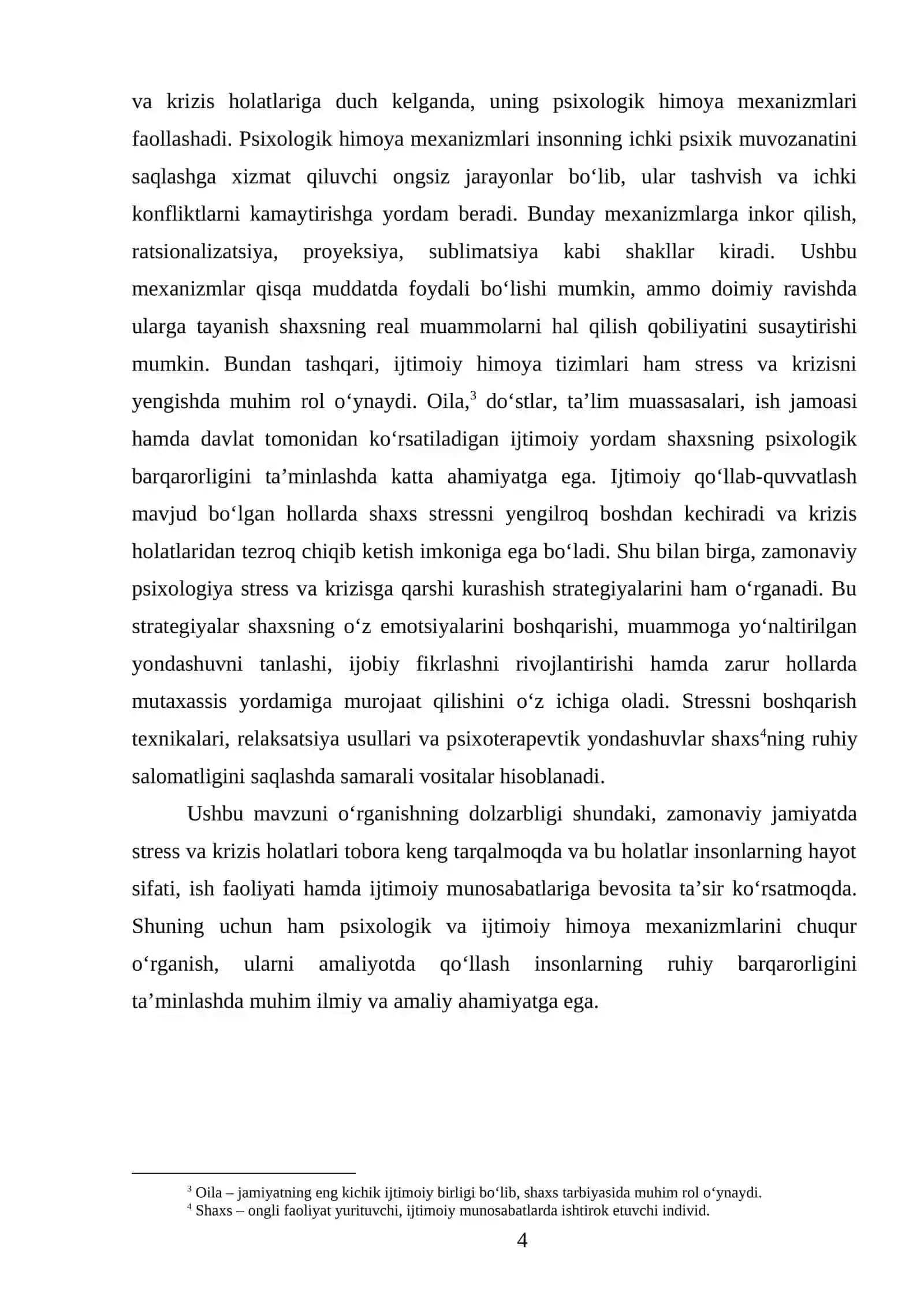 Stress va krizis insonning psixologik va ijtimoiy himoya mexanizmlari 4