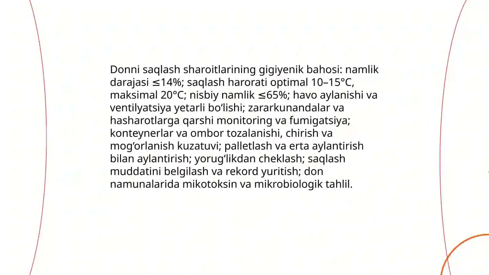 Don va unsimon mahsulotlarni gigiyenik baholash 4