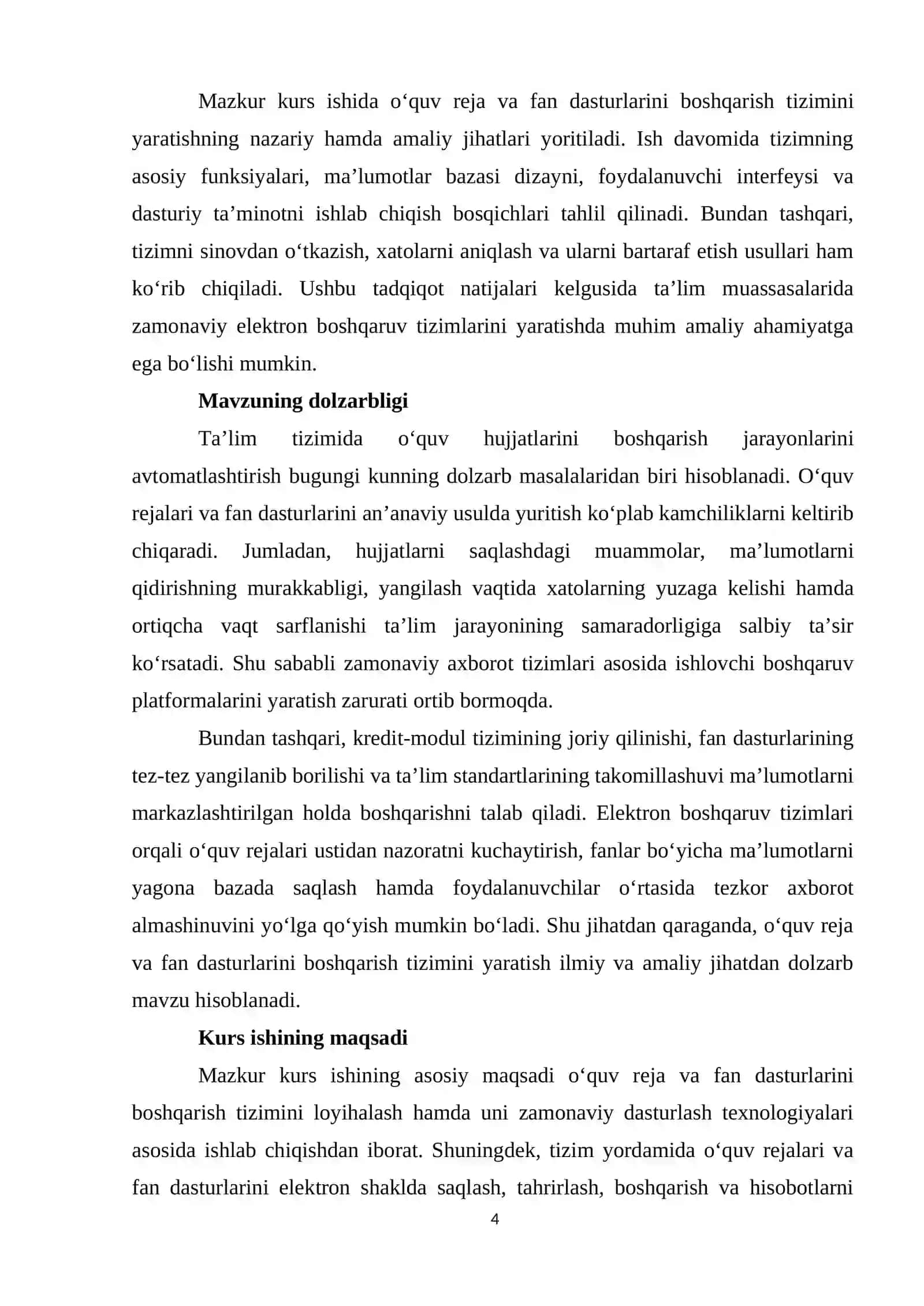 Oʻquv reja va fan dasturlarini boshqarish tizimi 4