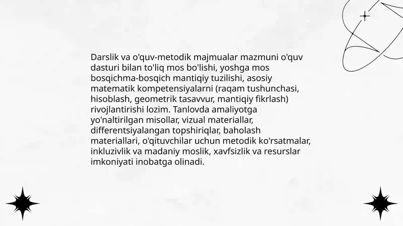 Boshlang'ich sinflarda matematikka o'qitishning umumiy masalalari 4