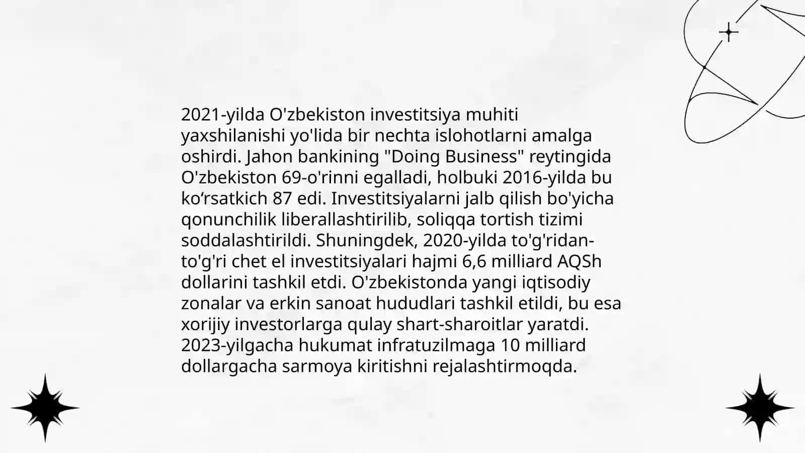 O'zbekiston Respublikasining xalqaro reyting va indeksiyalardagi o'rni va nufuzini ortib borishi 4