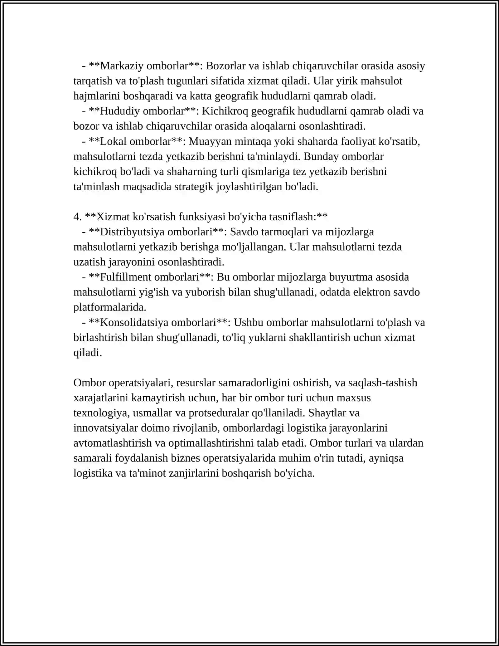 NEFT OMBORLARINING JOYLASHISH OʻRINLARI VA TEXNIK KOʻRSATKICH 4