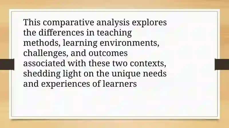 Comparative analysis of English as a foreign language and as a second language 4