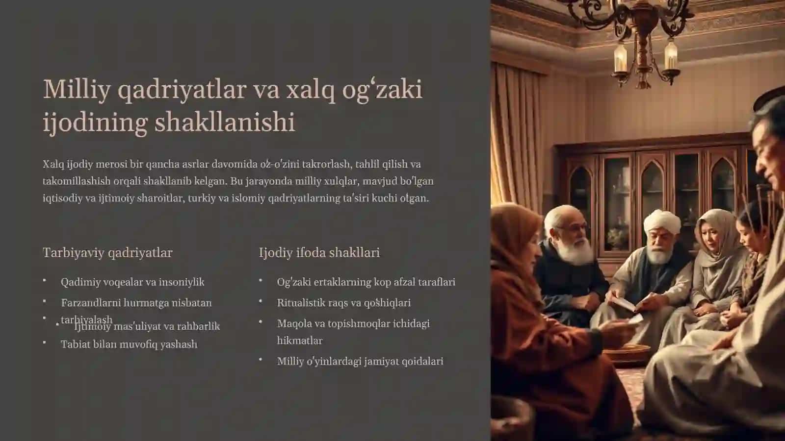 Komil inson tarbiyasida xalq ijodiy merosining tutgan oʻrni 4