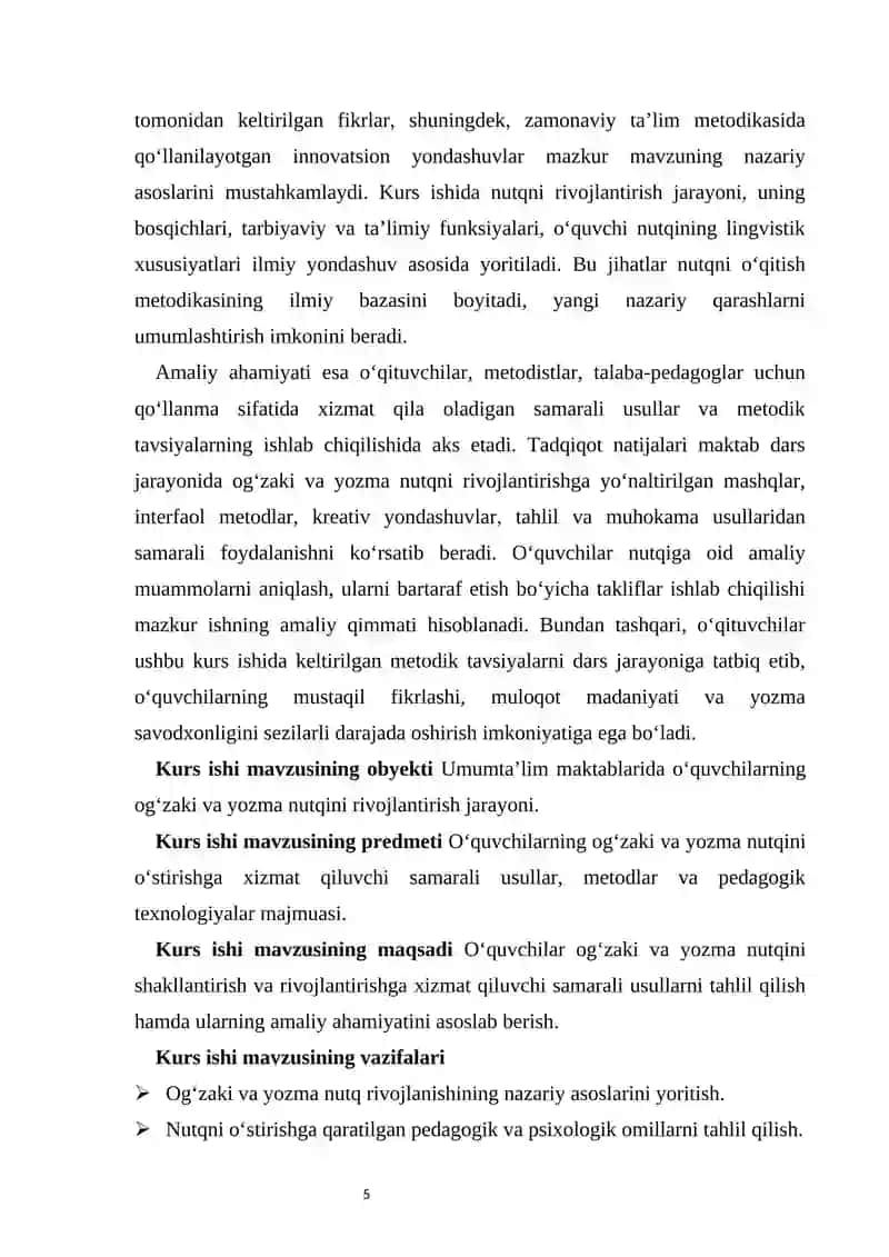 Yozma nutqni o‘stirish mazmuni va usullari 4