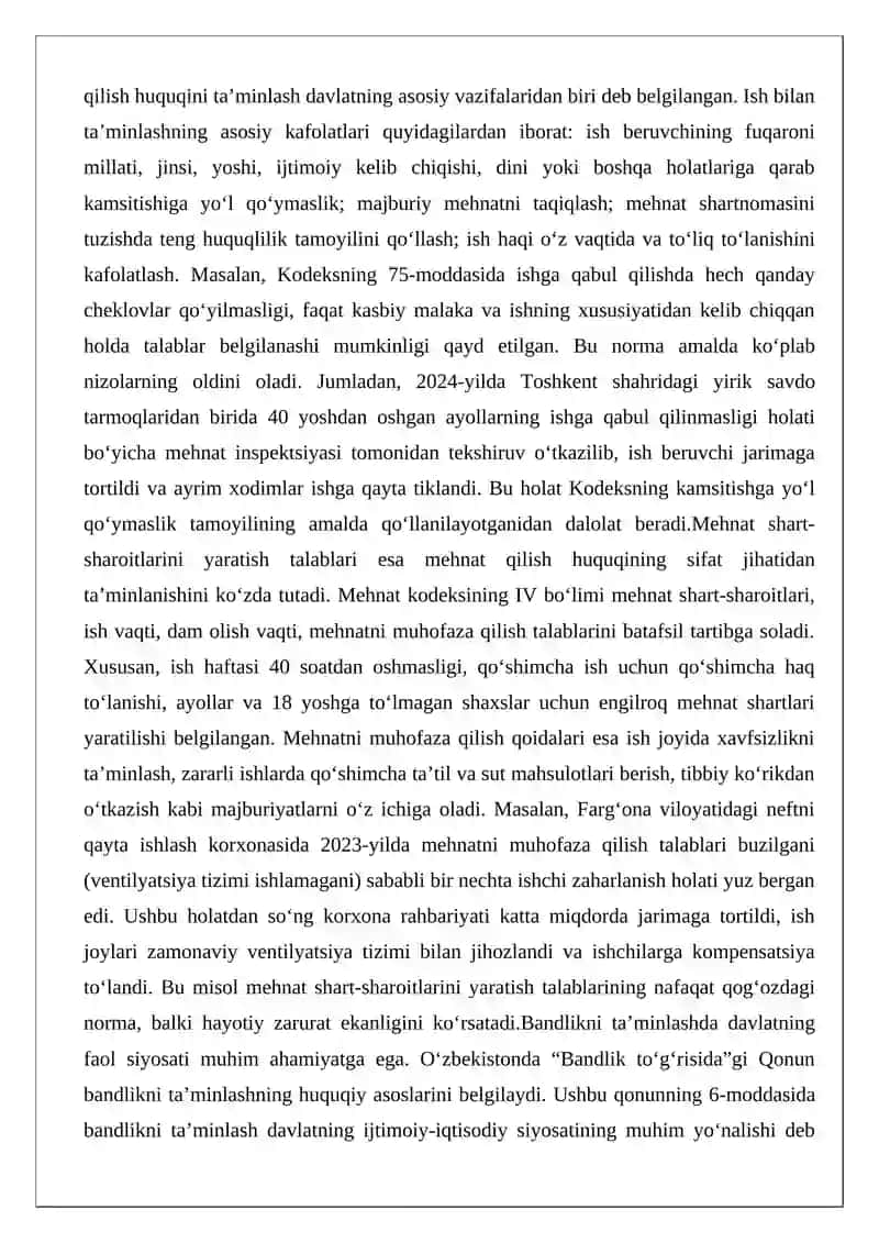Mehnat qilish huquqini ta’minlash 4