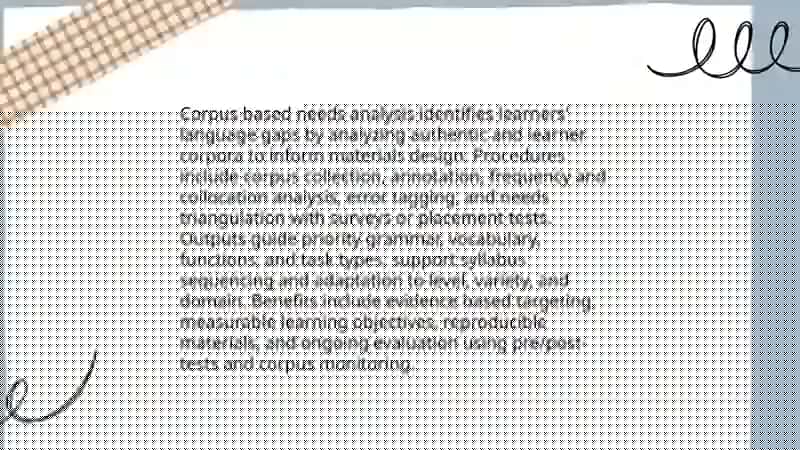 Building and using corpora to develop learning and teaching materials 4