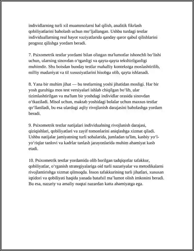 TAFAKKURNI DIAGNOSTIKA QILISH METODLARI 4
