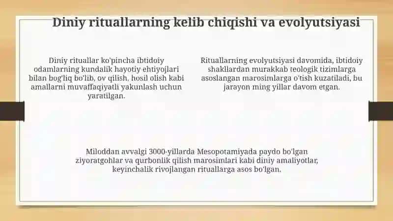Diniy marosimlar va ularning jamiyatdagi ahamiyati 4