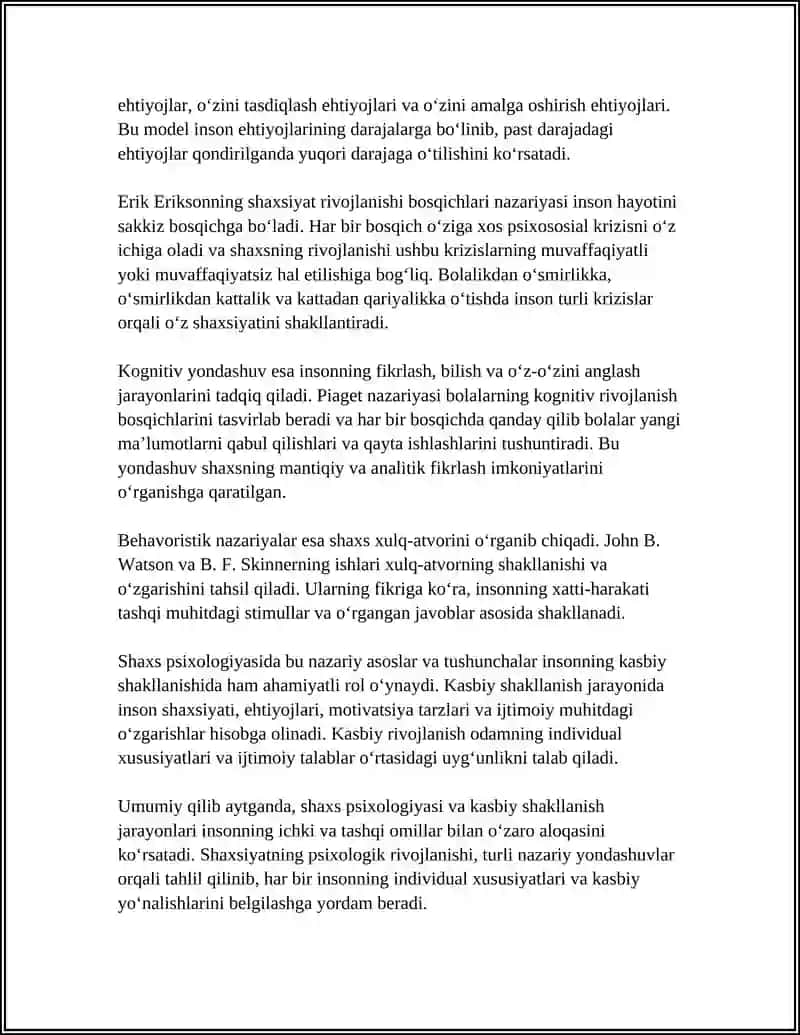 SHAXS PSIXOLOGIYASI VA KASBIY SHAKLLANISH 4