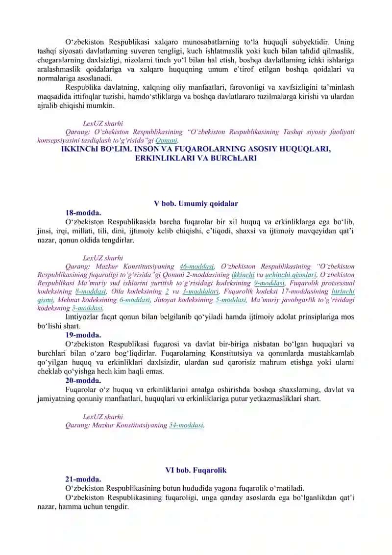 O'zbekiston Respublikasi Konstitutsiyasi 4
