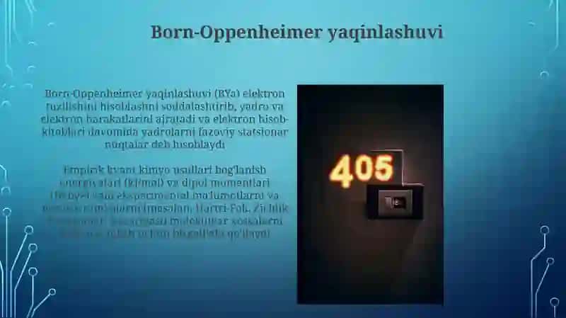 Emperik kvant kimyoviy hisoblash uslubi 4