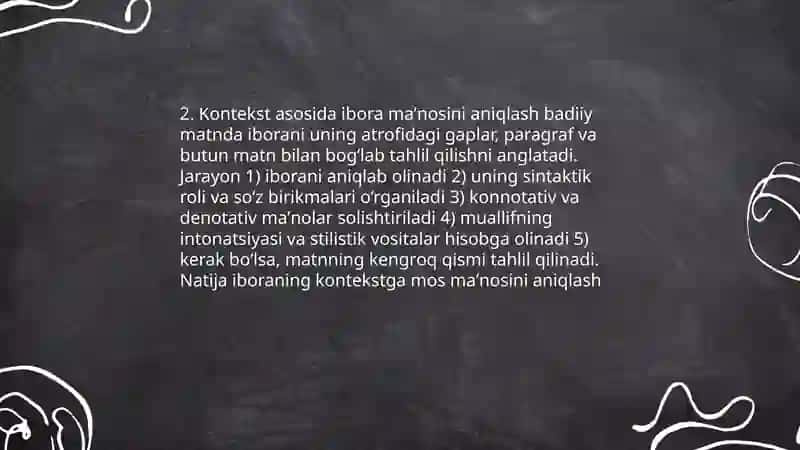 Iboralarni aniqlashning metodikasi badiiy matnda 4