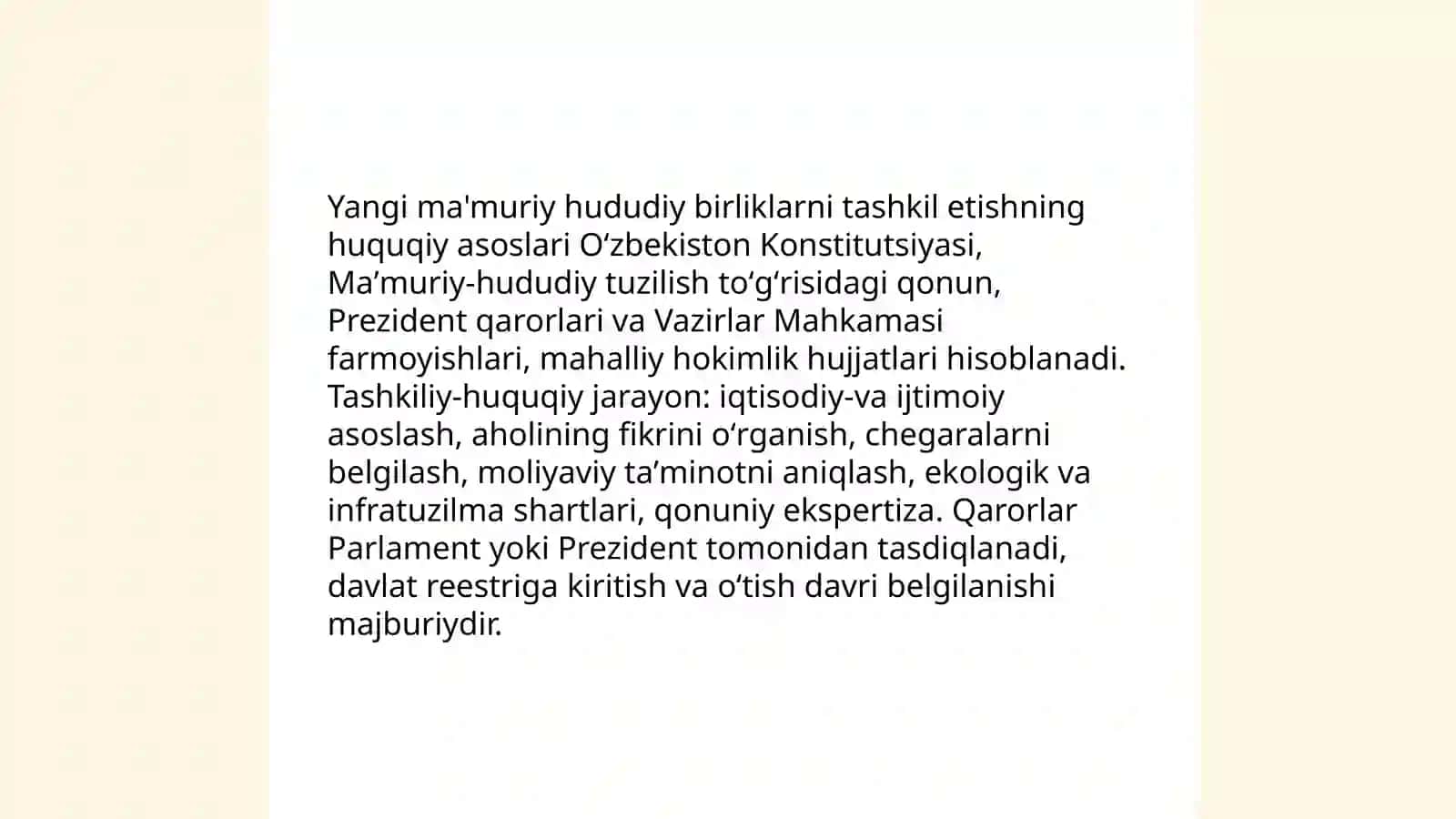 Mamuriy hududiy tuzilishi birliklarini tashkil etish va tugatish tartibi 4