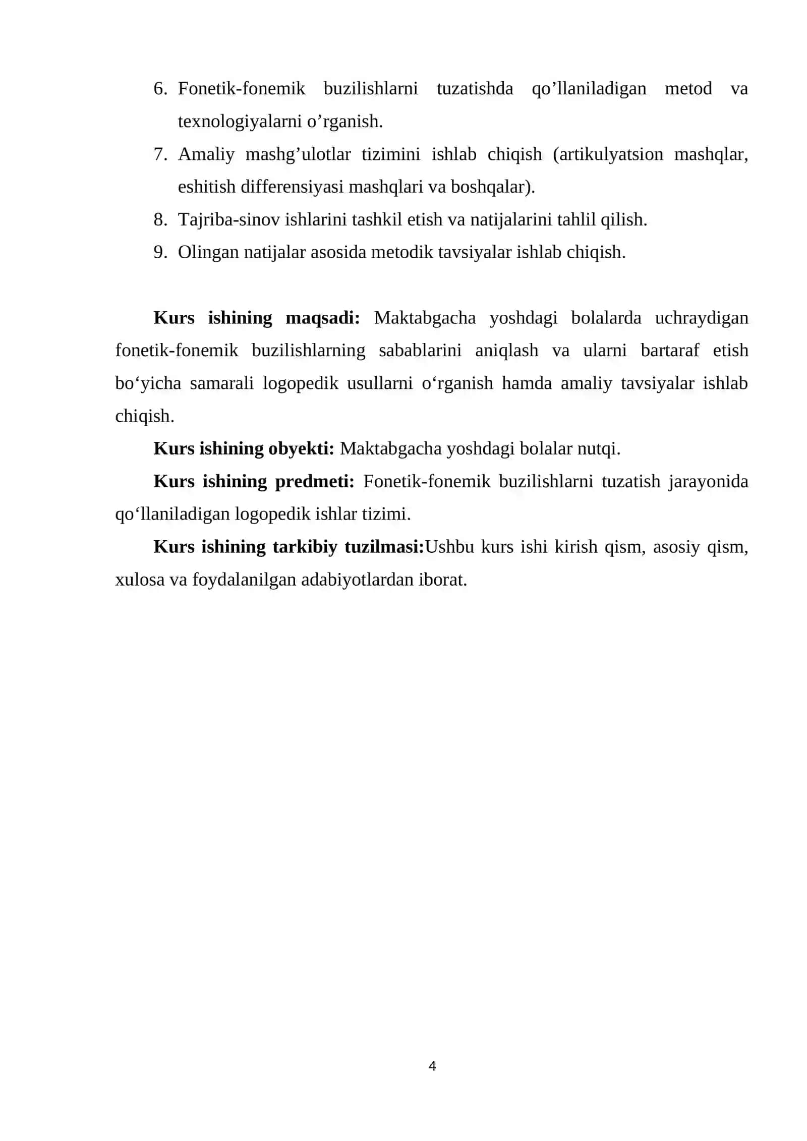 Maktabgacha yoshdagi fonetik-fonemik buzilishlarni tuzatish bo'yicha logopediya ishlari 4