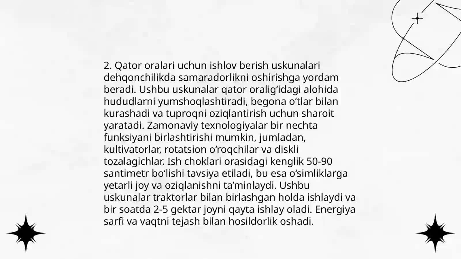 Koʻchat qator oralariga ishlov berish mashinalari 4
