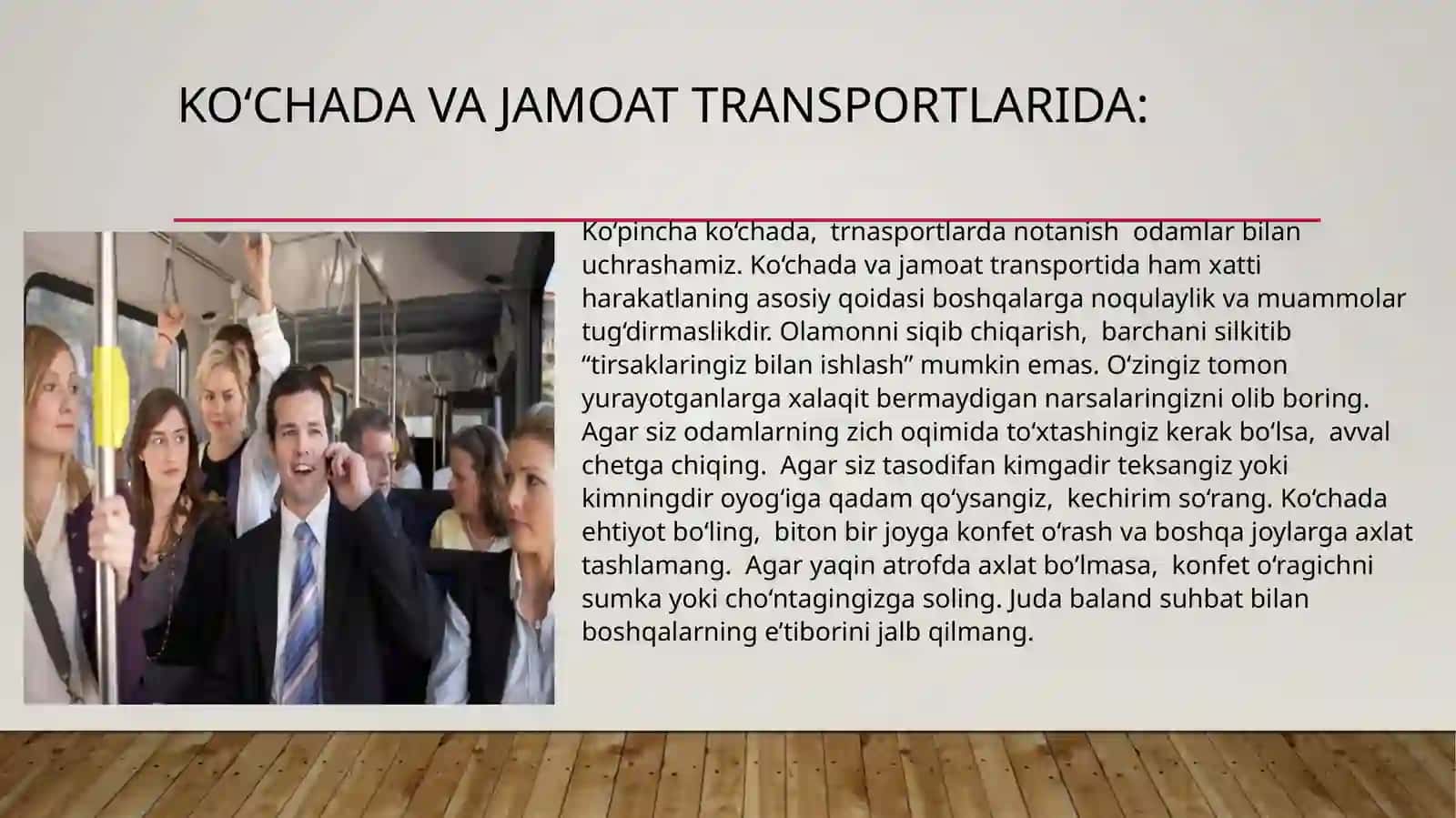 Jamoat joylarida o‘zini tutish qoidalari 4