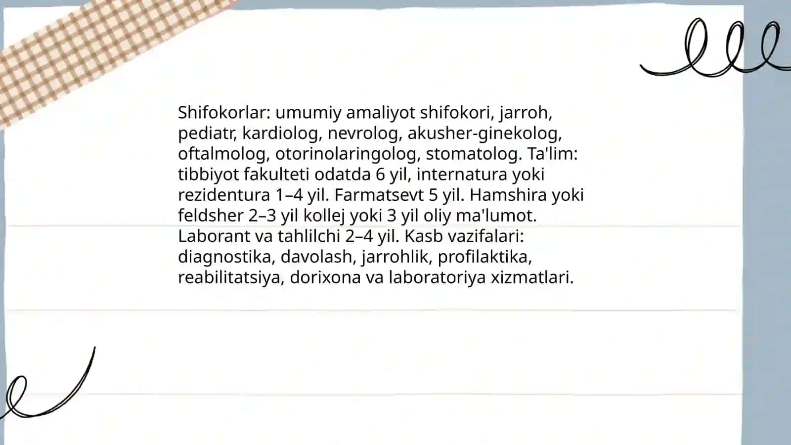 Kasblar va kasb turlari 4