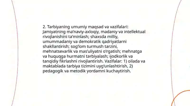 Tarbiyaning maqsad va vazifalari 4