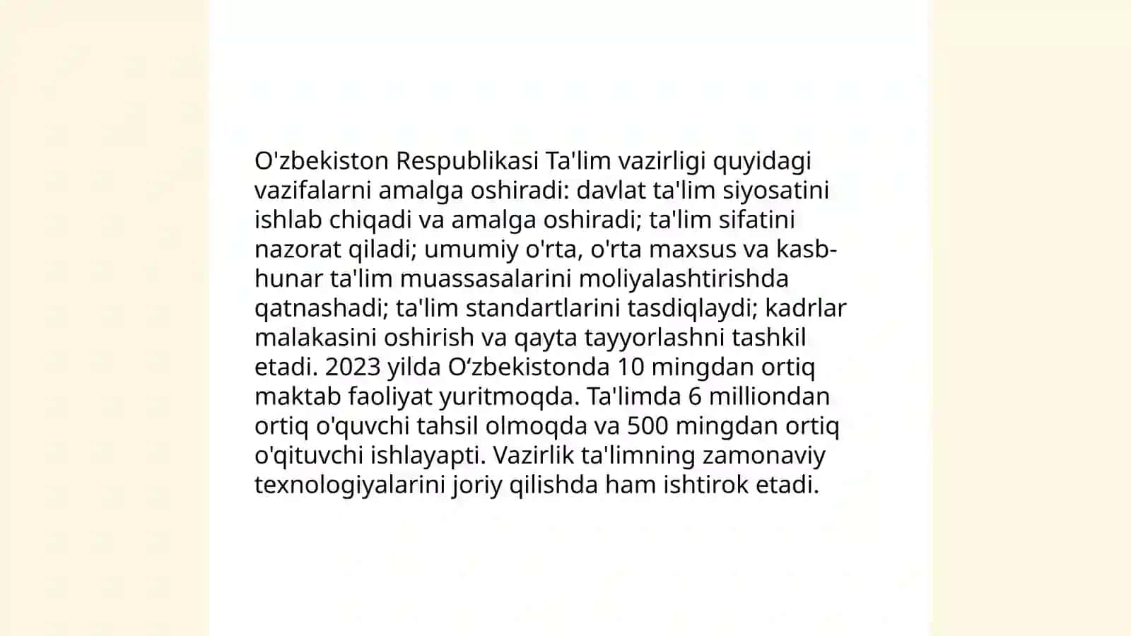 Ilm-fan va ta'lim sohasini ma'muriy-huquqiy tartibga soluvchi boshqaruv organlari 4