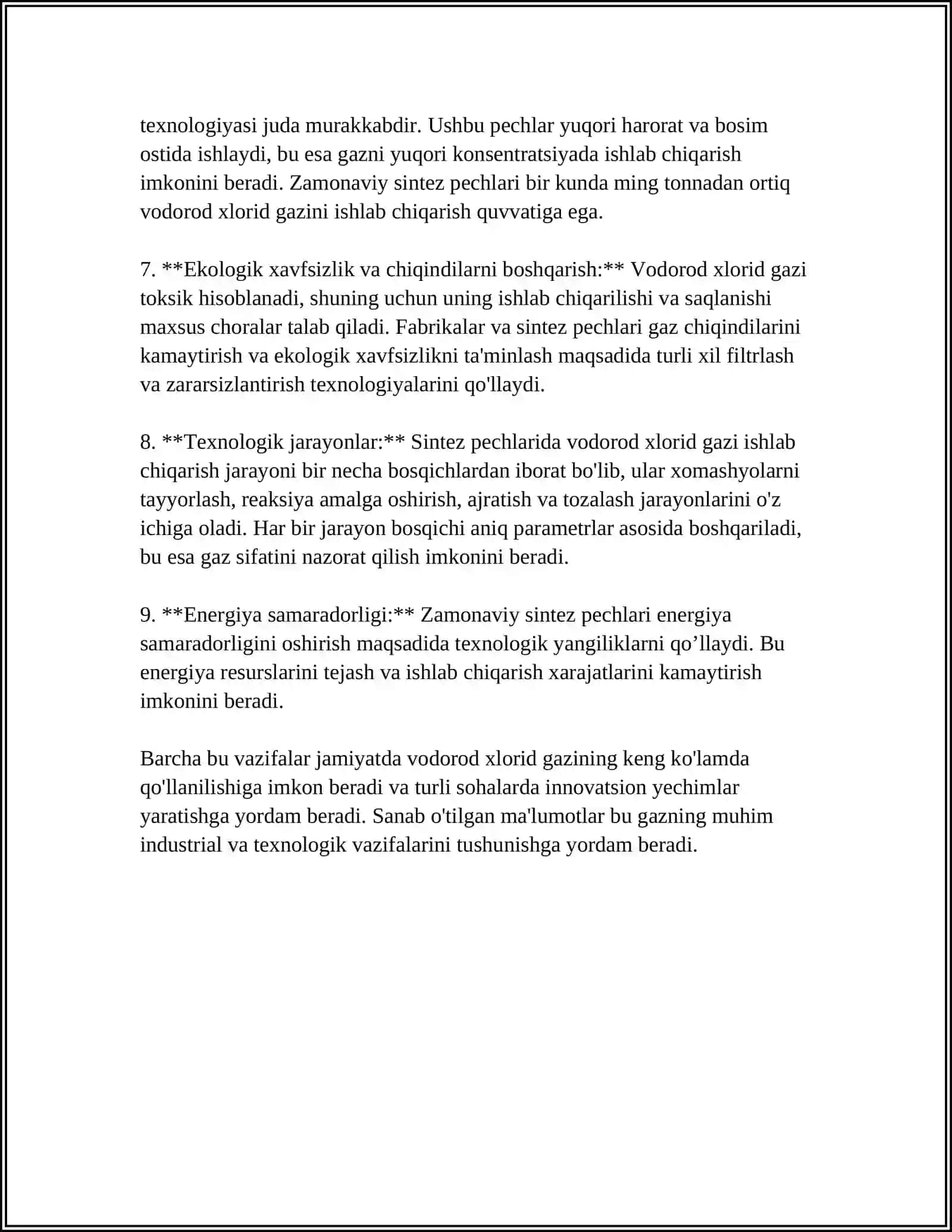 VODOROD XLORID GAZI SINTEZ PECHINING ICHKI TUZILISHI VA KONSTRUKSIYASI 4