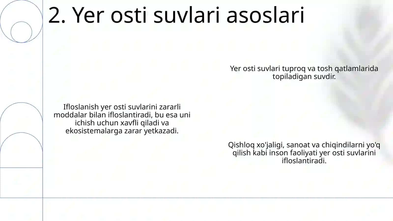 Yer osti suvlarning ifloslanishi 4