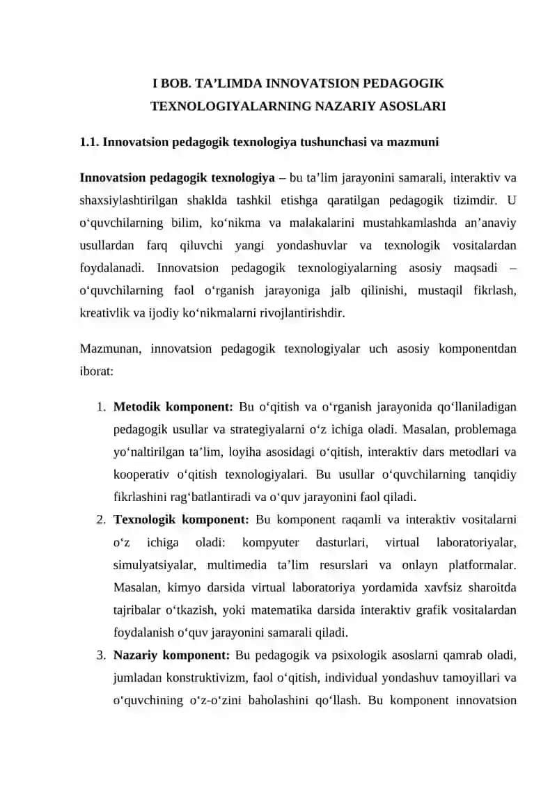 Ilmiy tadqiqot ishlarida Ta'limda innovatsion pedagogik texnologiyalarni targ'ib qiluvchi web platforma ishlab chiqishni maqsad va vazifalari, tadqiqot ob’yekti va predmetini aniqlash uslubiyati. 4