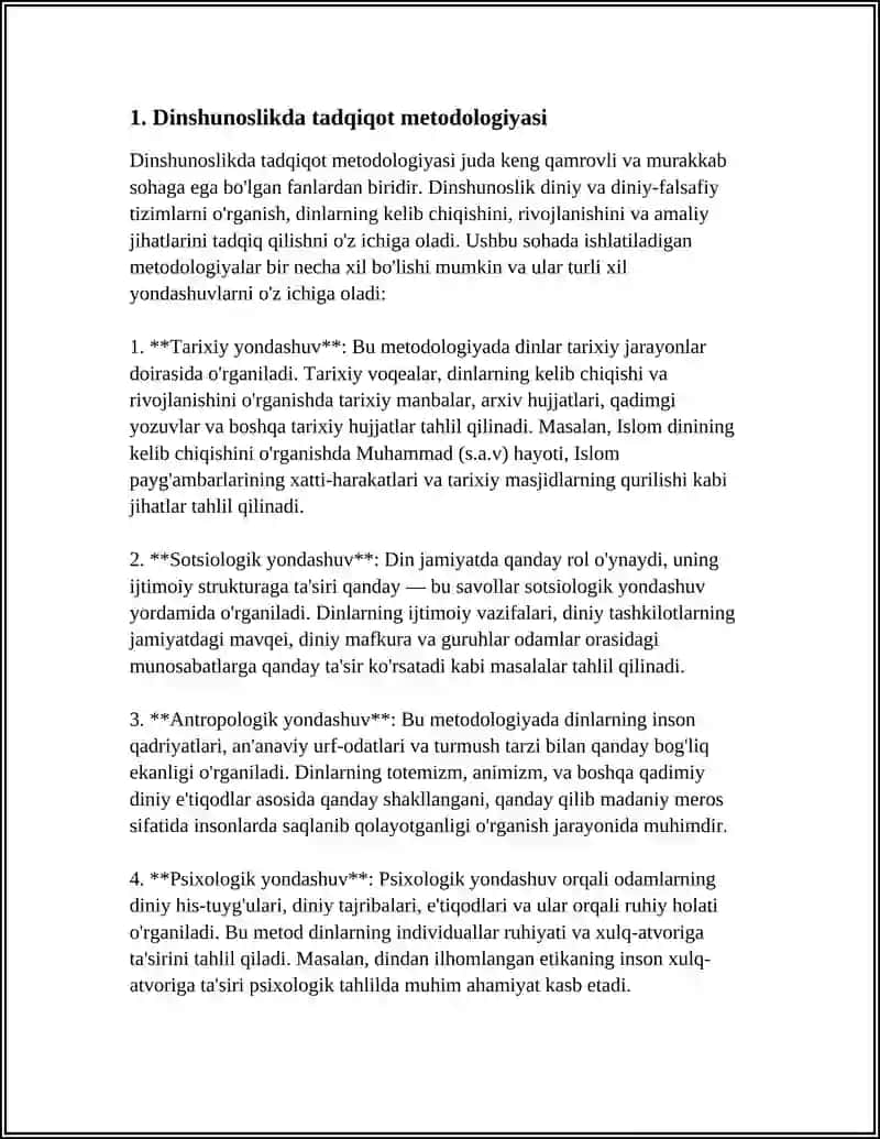 DINLARNING TADQIQ ETISH METODOLOGIYASI 4