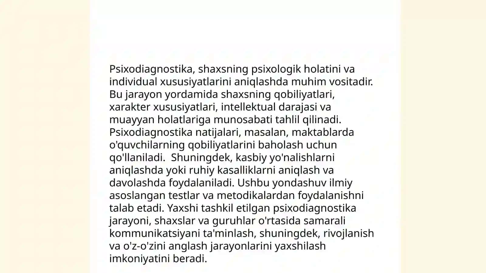 Psixadiagnostik tadqiqotlarning asosiy tamoyillarning mohiyati va mazmuni 4