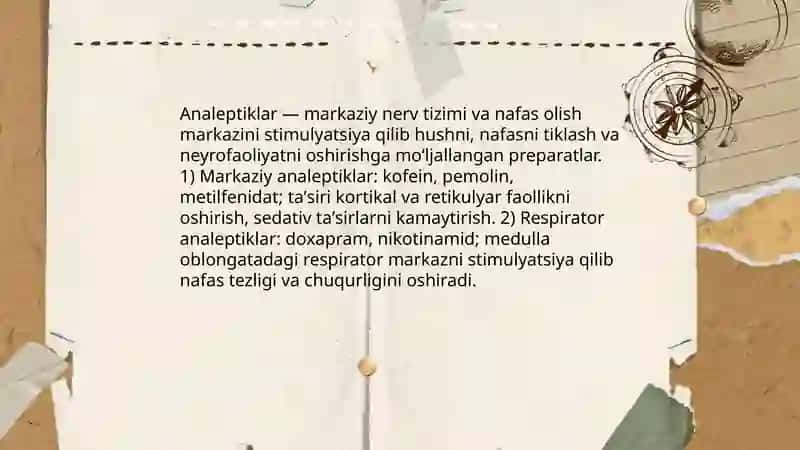 Nootropik vositalar. Analeptiklar 4