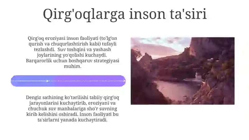 Qirgʻoqlar relyefini tahlil qilish 4