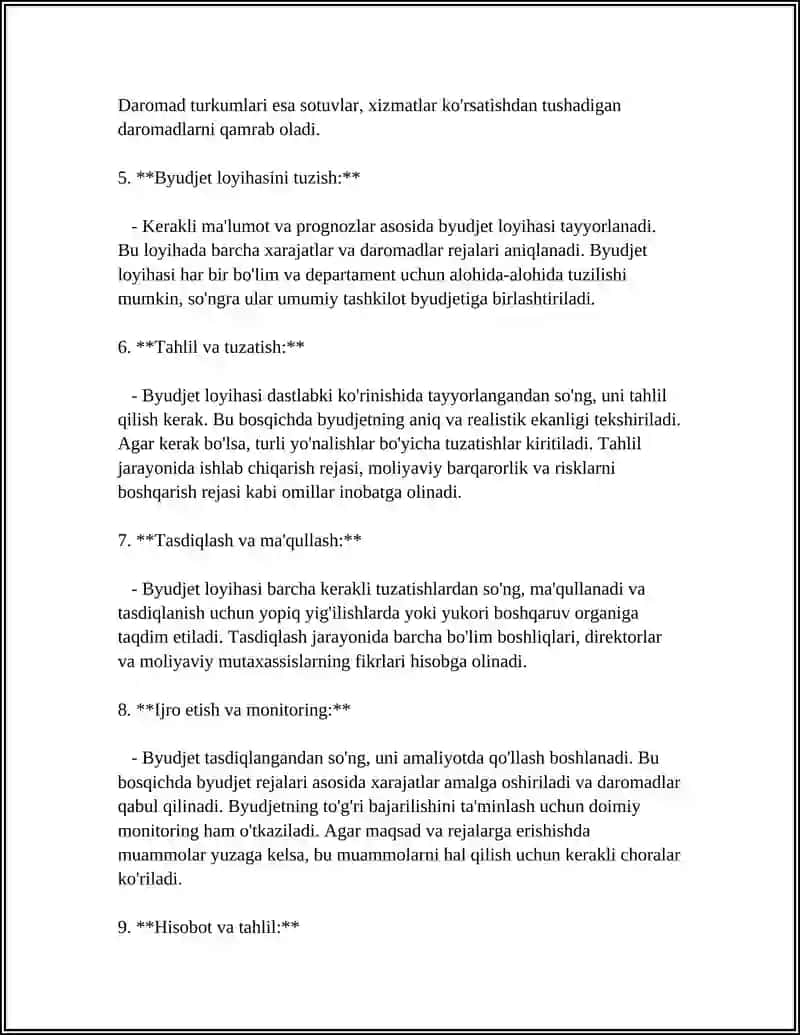 BUDJET SOʻROVLARNI TUZISH VA KURIB CHIQISH TARTIBI 4
