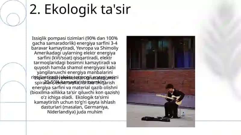 Elektr energiyadan foydalangan holda isitish tizimlari 4