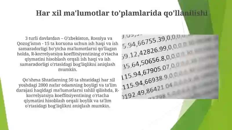 Ma'lumotlarni tayyorlash va import qilish 4