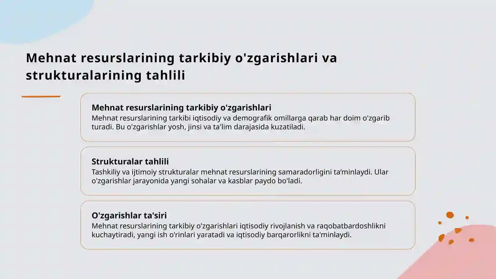 Mehnat resurslari tarkibi va ularning dinamikasini tahlili 4