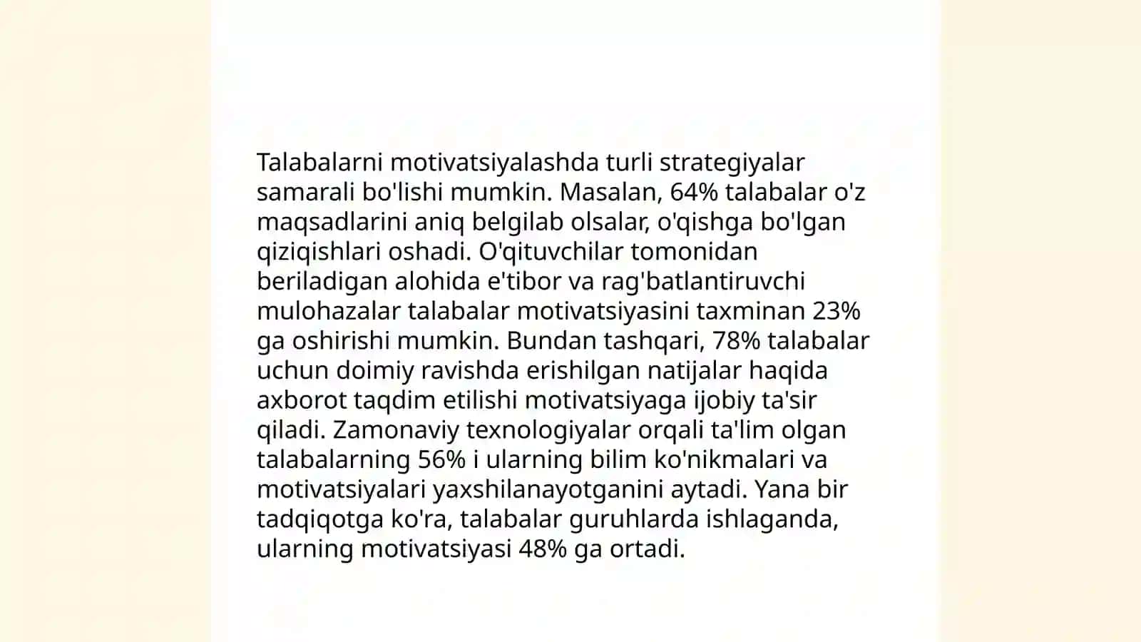 Darsdan tashqari mashģulotlarni òtkazish ssenariysi bilan tanishish 4