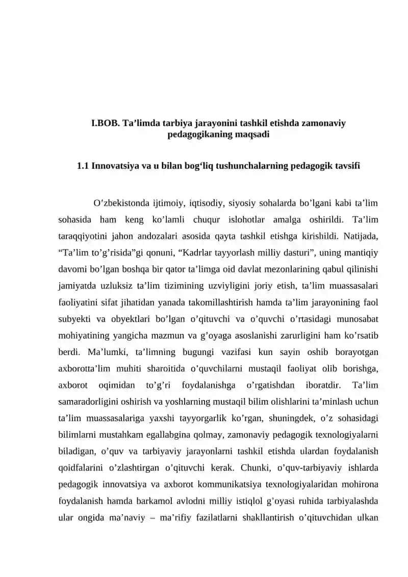 Go‘zal tarbiya tamoyillarini o‘qitishda zamonaviy innovatsion texnologiyalardan foydalanish 4