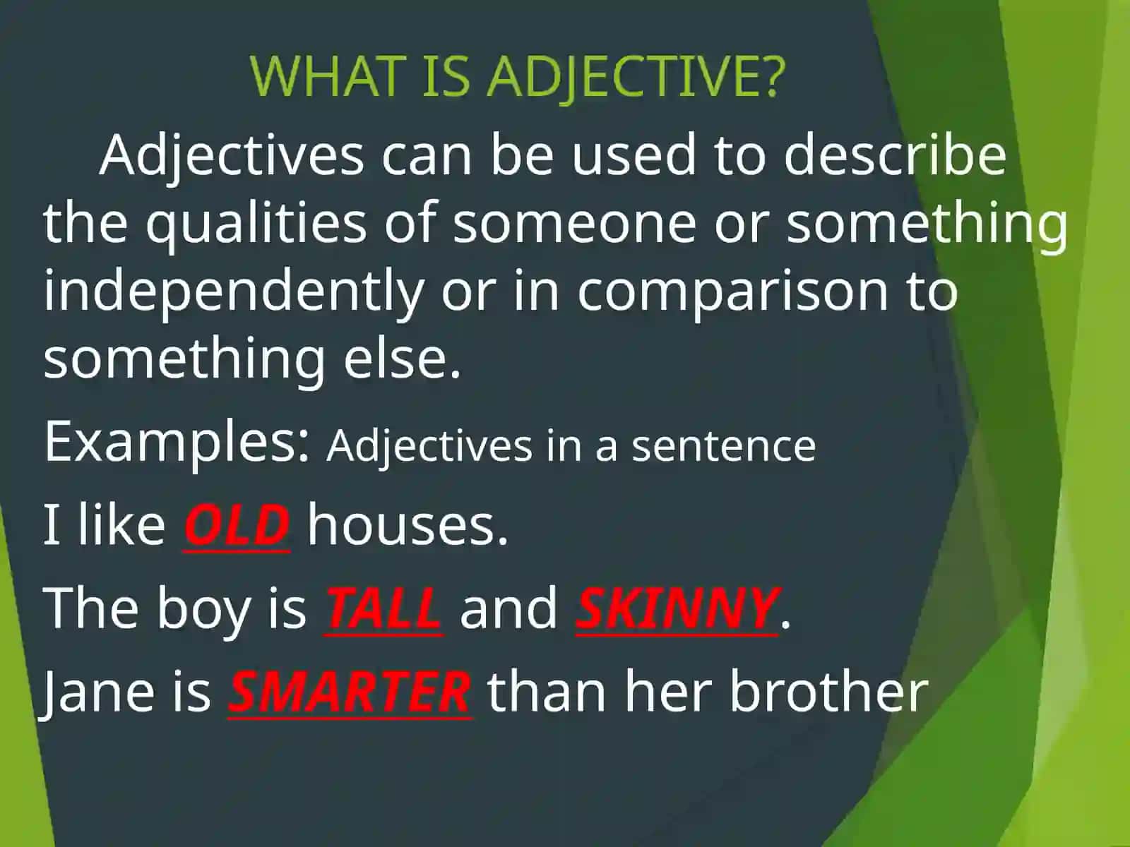 ADJECTIVES 4