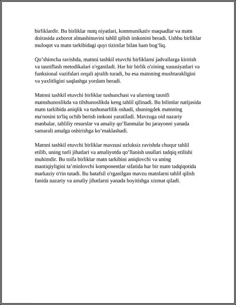 MATNNI TASHKIL ETUVCHI BIRLIKLARNI TAHLIL QILISH 4