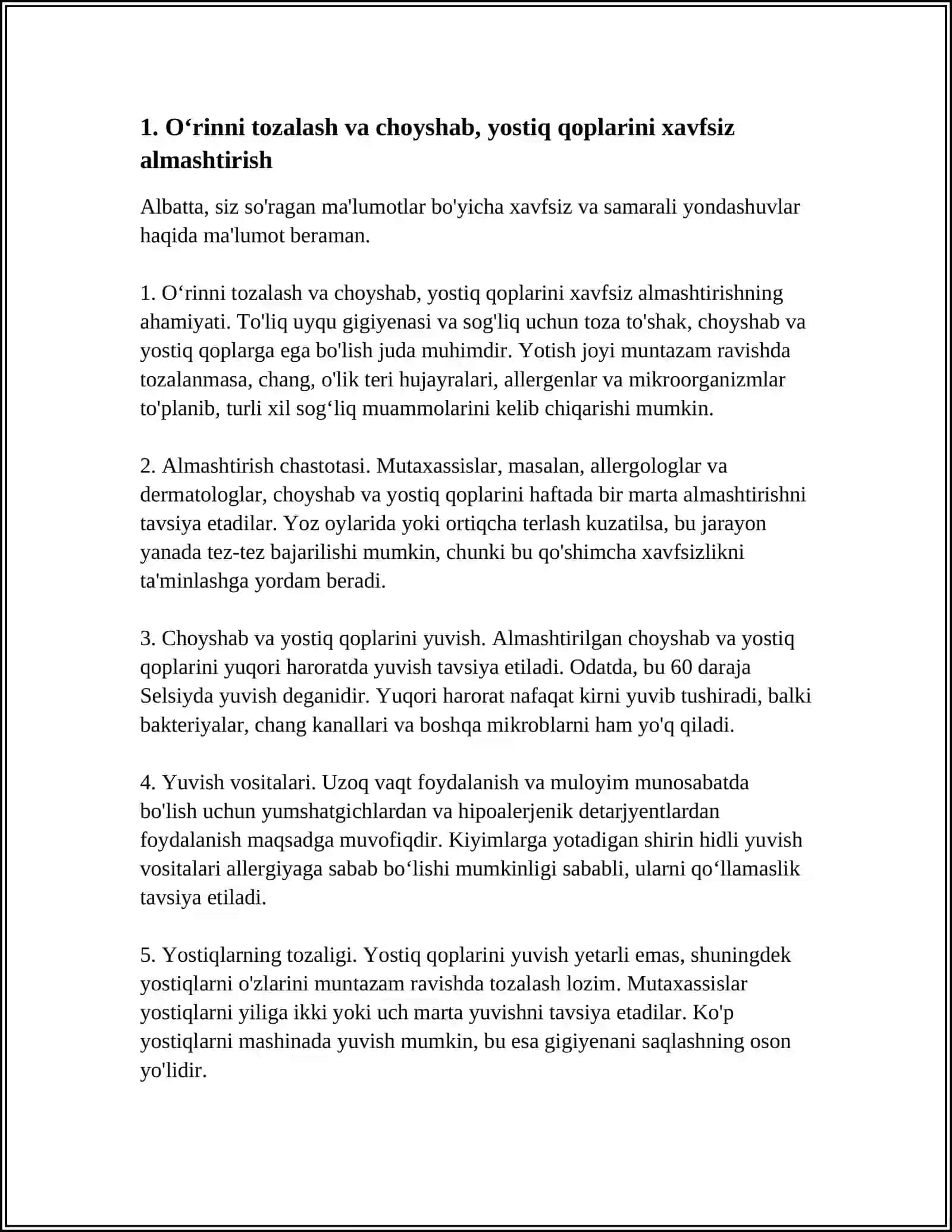 O‘RIN KO‘RPA OQLIQLARI VA KIYIMARNI ALMASHTIRISH OVQAT QABUL QILISH VA YUTINISH BUZILGANDA YORDAM BERISH OVQATLANISH NUTQI BUZILGANDA KEKSA BEMORLARGA YORDAM BERISH 4