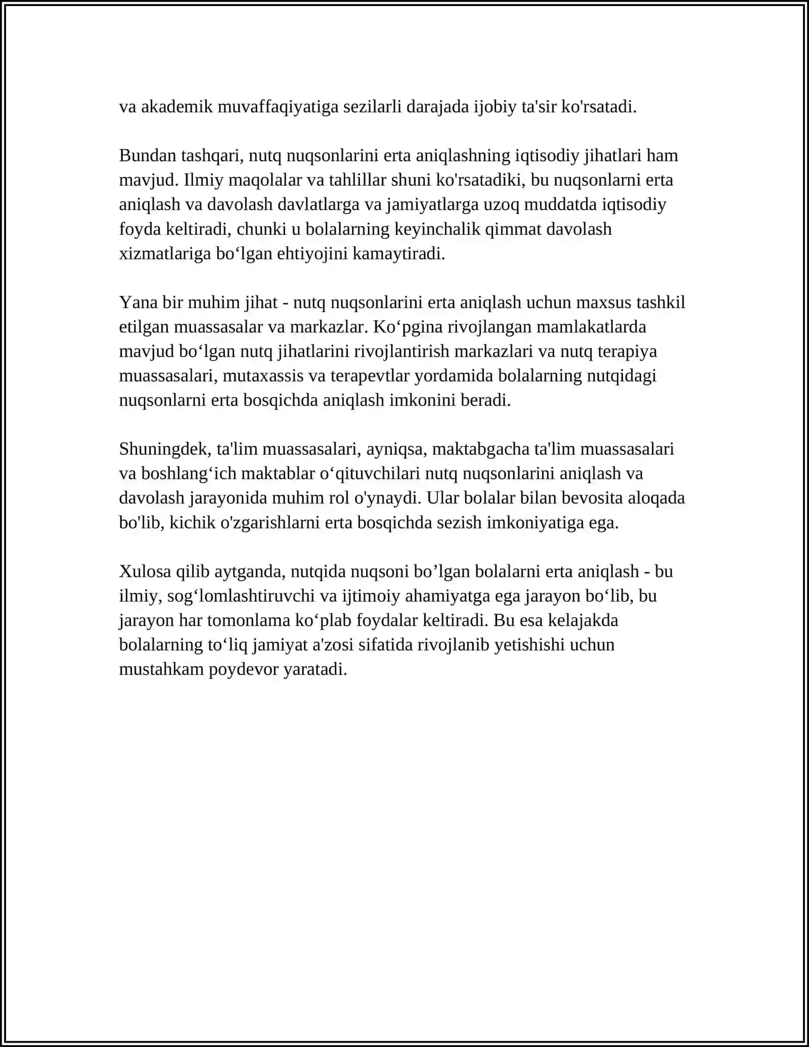 NUTQIDA NUQSONI BOLGAN BOLALAR BILISH JARAYONLARI DIOGNASTIKASI 4