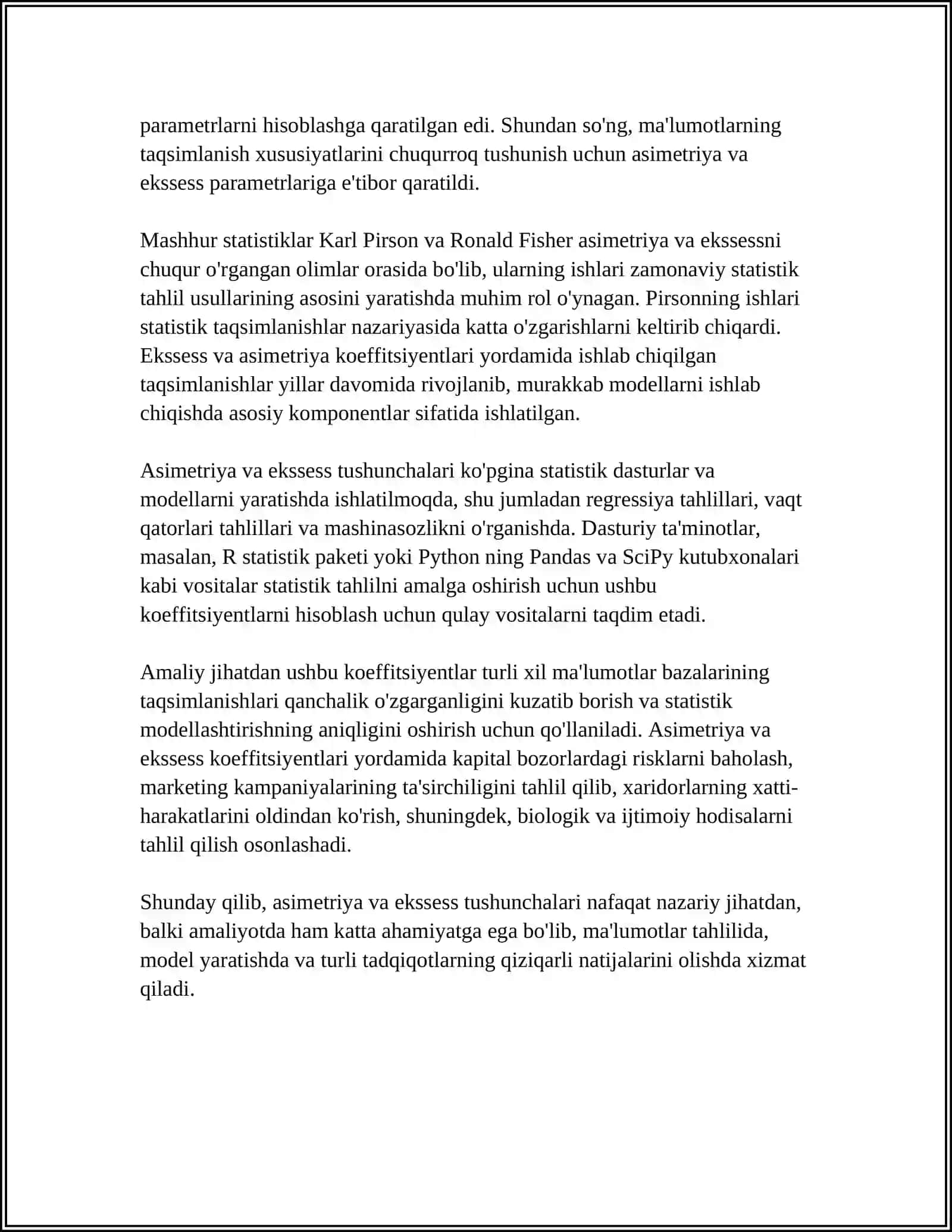 ASSIMETRIYA VA EKSSESS. NAZARIY VA AMALIY JIHATLARI 4
