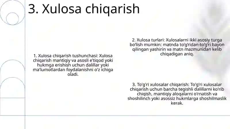 Tafakkur Shakllari: Tushuncha, Hukm Va Xulosa 4