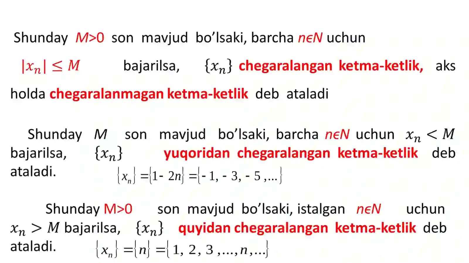 Sоnliketma-ketliklar 4