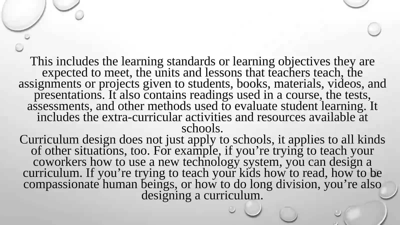 Curriculum design: Possibilities and Realities 4