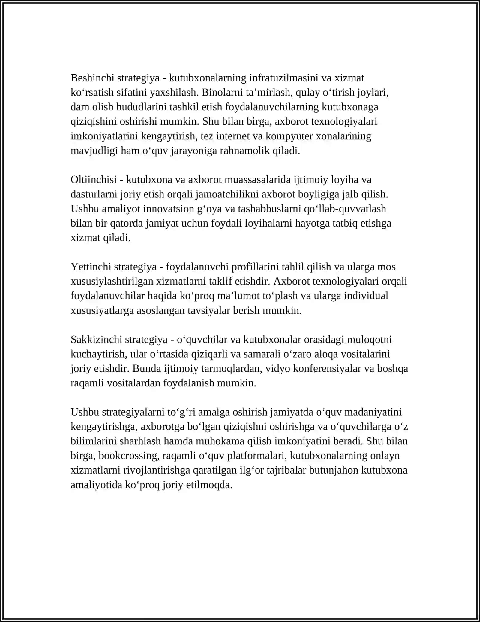 "Kutubxona-axborot muassasalarida mutolaa madaniyatini shakllantirish" 4