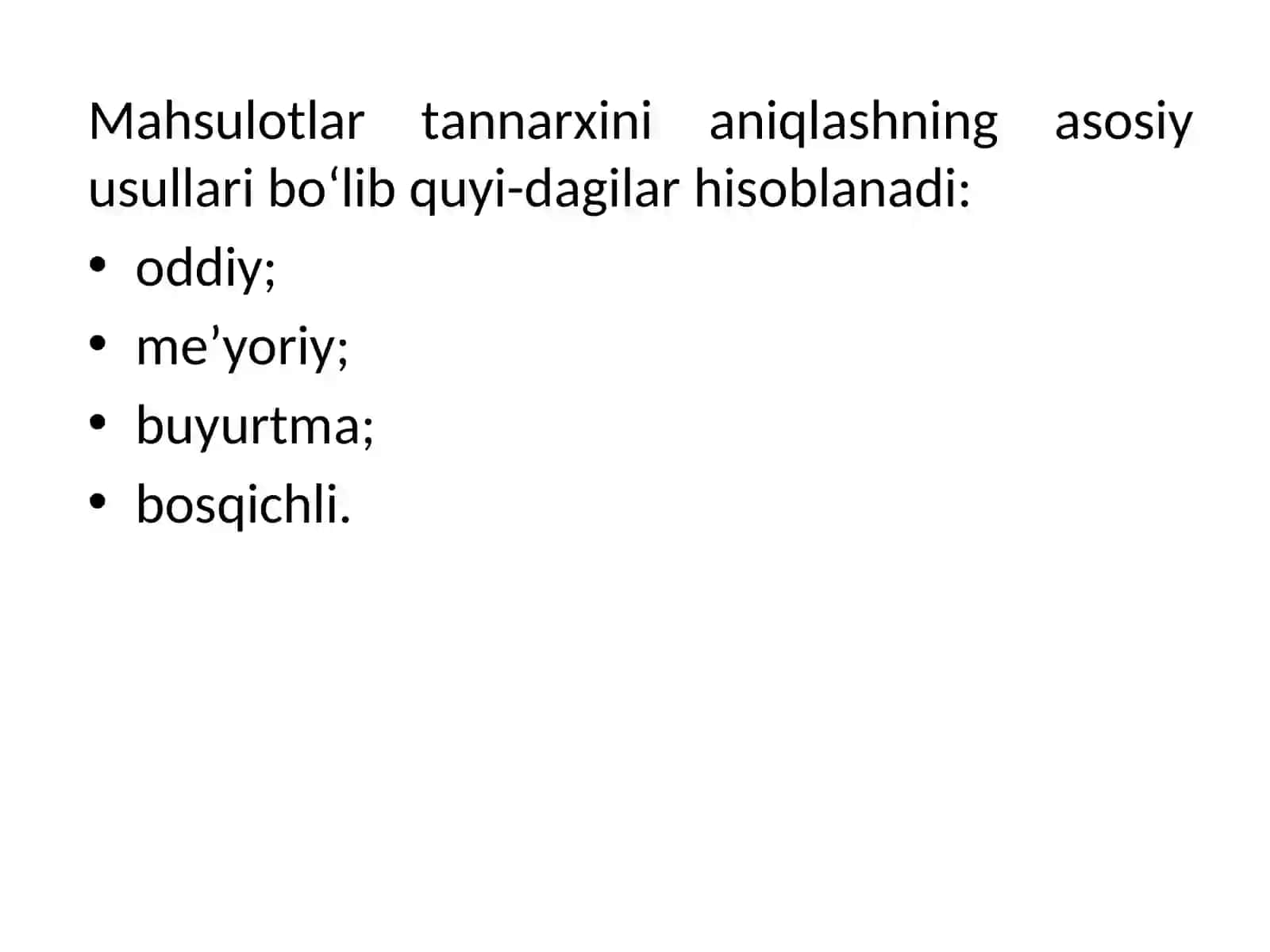 Tayyor mahsulotlar va ularni sotish hisobi 4