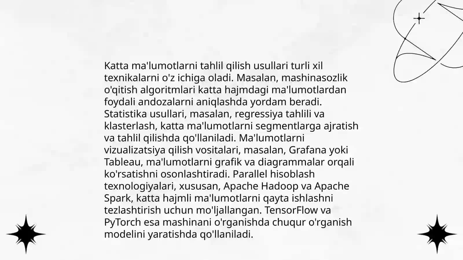 Katta ma'lumotlarni qayta ishlash texnologiyalari 4